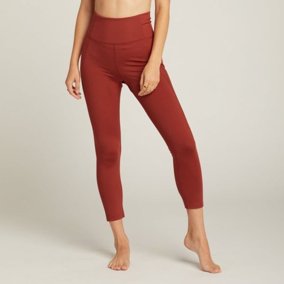 Girlfriend Collective High-Rise 3/4 Leggings (Sedona) - Picture 1 of 10